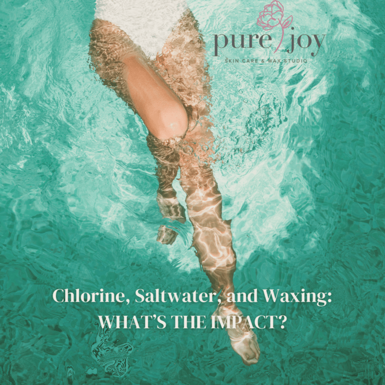 Qual é o impacto do cloro e da água salgada na depilação? - Estúdio de cera e cuidados com a pele Pure Joy