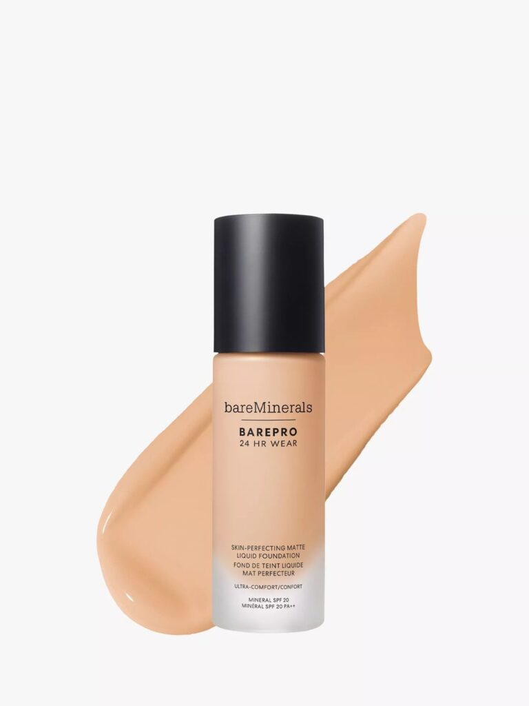 Revisão da Fundação Líquida de Barepro 24 horas de Bareminerals