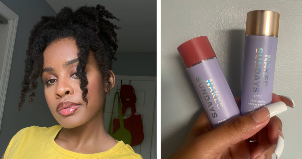 Domingos nus SPF 50 GLOW BALM MINERAL PEPTIDE Stick Review