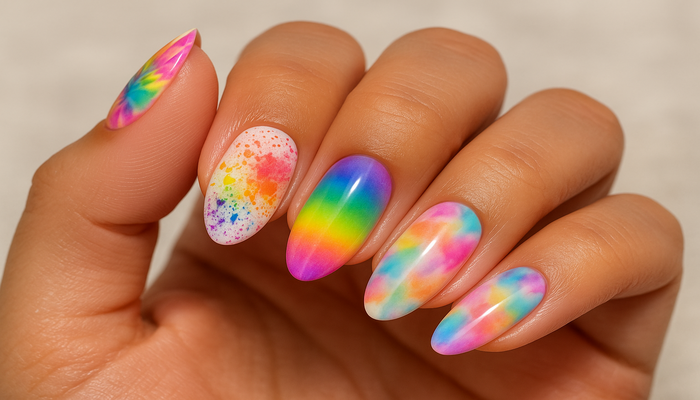 Color Pop Nails: Idéias impressionantes para unhas polonês de gel para Holi 2025