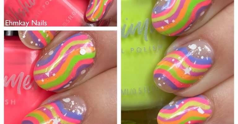 Ehmkay Nails: 13º aniversário de blog: arte de neon de verão