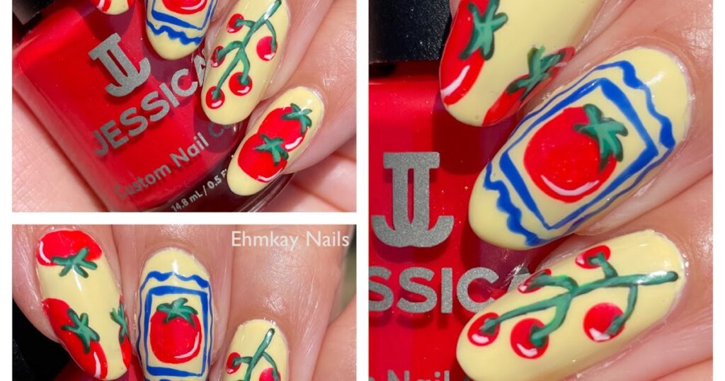 Ehmkay Nails: Tomate 🍅 Unhas Art