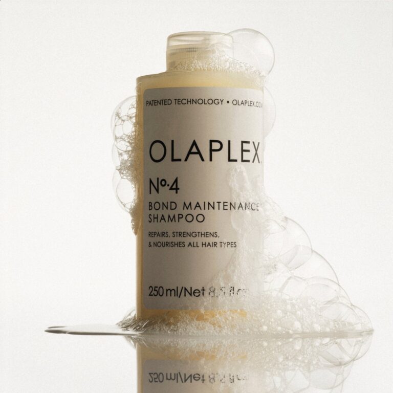 OLAPLEX No.4 on a white surface