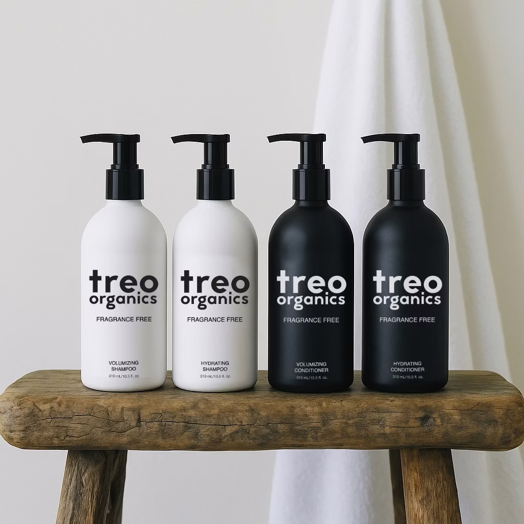 Treo Organics lança linha de cuidados capilares de luxo sem fragrância