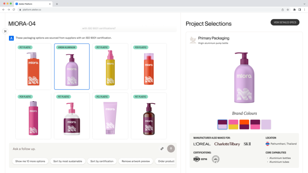 Conheça a plataforma de fabricação baseada em chat que simplifica a cadeia de suprimentos da Beauty