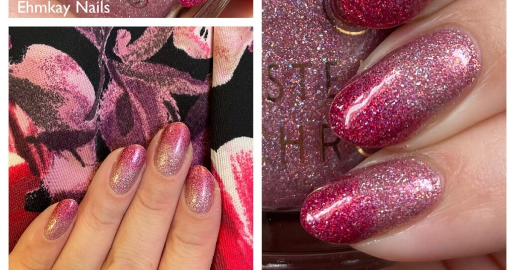 unhas ehmkay: Nail Art Gradiente Rosa