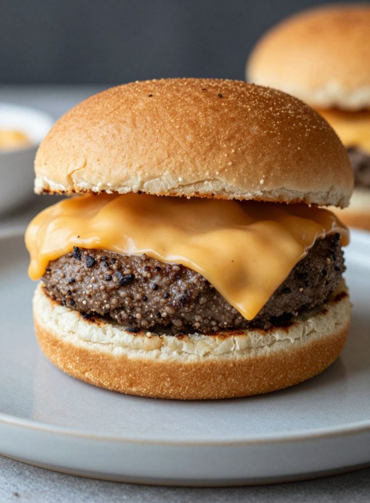 Cheeseburgers clássicos com pães caseiros – opção de jantar imbatível