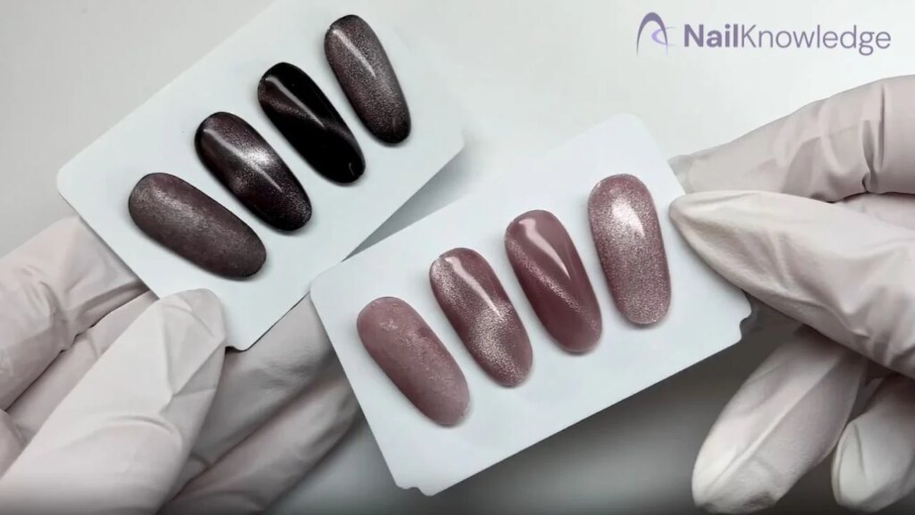 Glass Cat Eye Nails