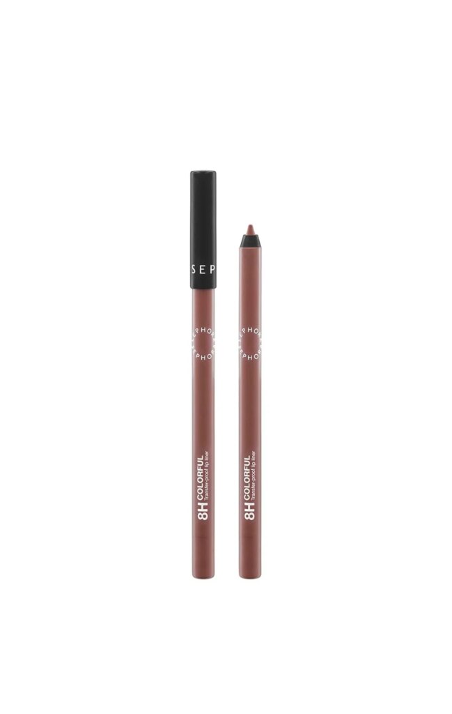 Revisão e amostras do delineador labial colorido 8H da coleção Sephora
