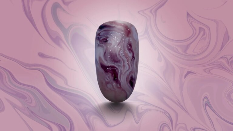 chocolate marble nails