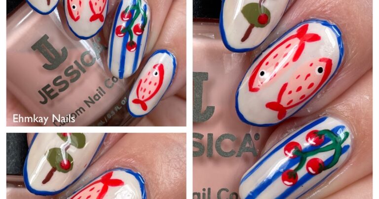 unhas ehmkay: Nail Art com sardinha mediterrânea