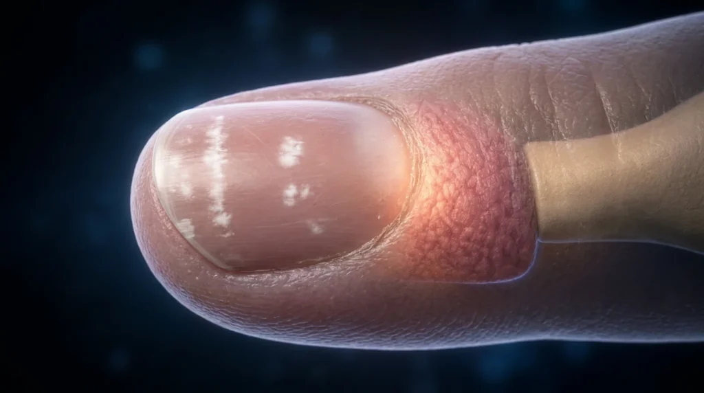leukonychia punctata small white spots on nails