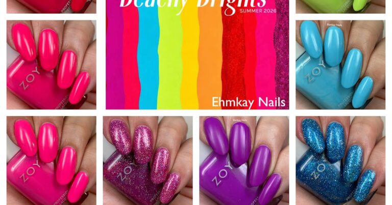Zoya Beachy Brights 3 para o verão de 2026, amostras e análises